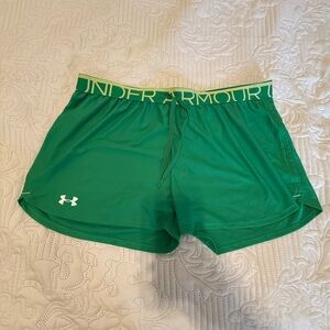 Under Armour Women's Vibrant Green Athletic Shorts